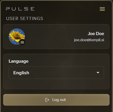 Profile Menu