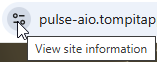 Chrome View site information icon